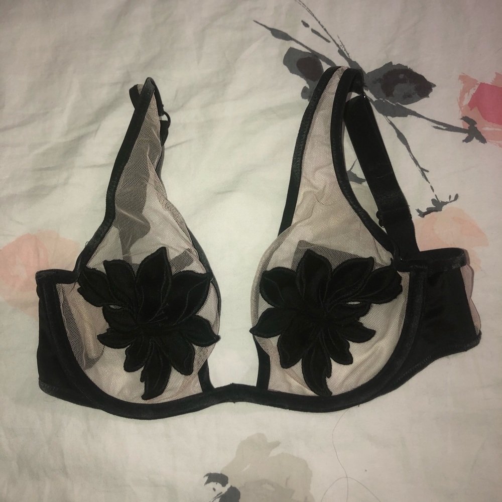 Victoria's Secret Velvet Unlined Plunge Bra